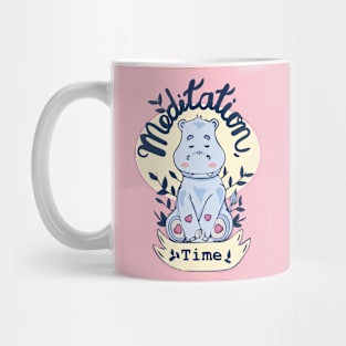 Hippo Namaste Mug